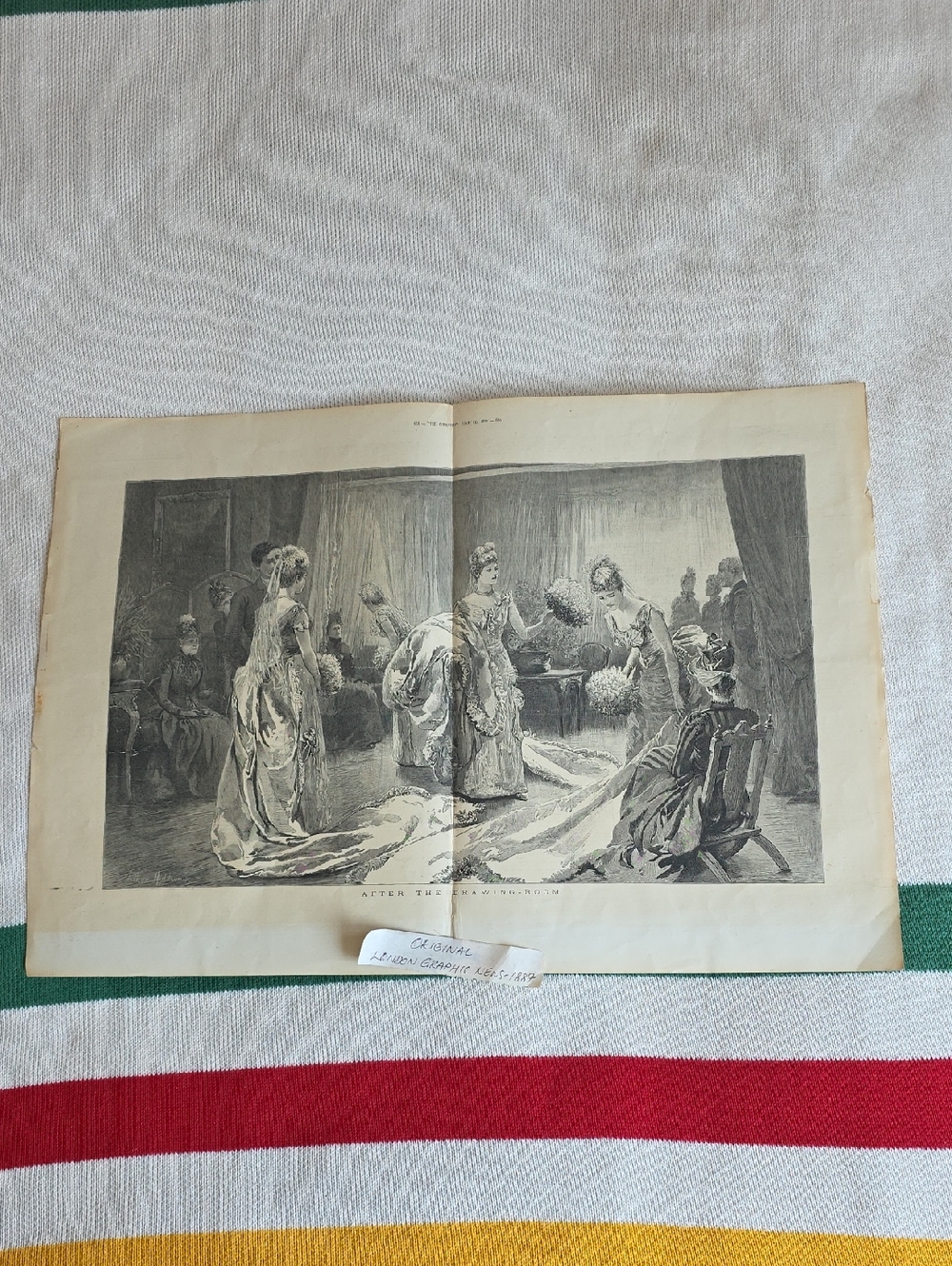 After The Drawing Room Arthur Hopkins The London Graphic News 1887 News PRINT